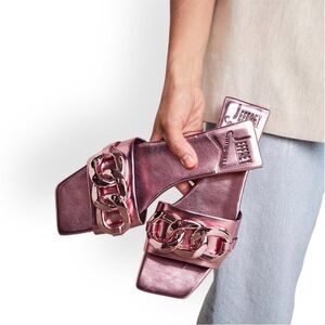 Jeffrey Campbell Metallic Pink Sandals NEW